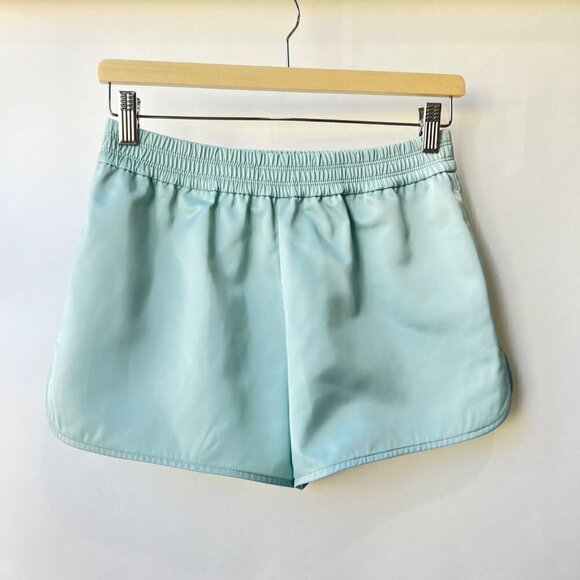 T Alexander Wang Satin Track shorts in Celadon , Size XS H40 - Picture 2 of 7